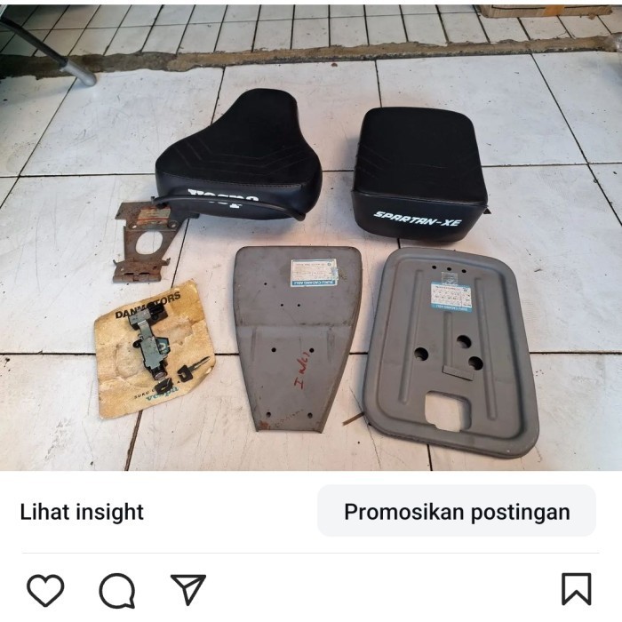 Jok pisah set ori nos jok mg baru vespa spartan.