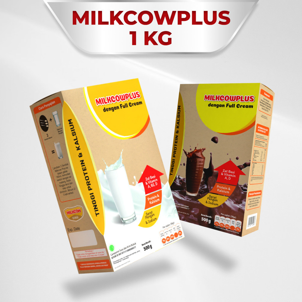 

Susu MILKCOWPLUS 1kg Susu Gemuk & Tinggi Keluarga || tinggi kalsium & protein