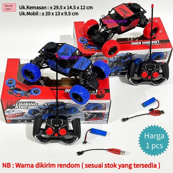 Dunia Online Shopping Mainan Anak Mobil Remot Control / RC mobil Climbing King Cars DieCast 955-89 /