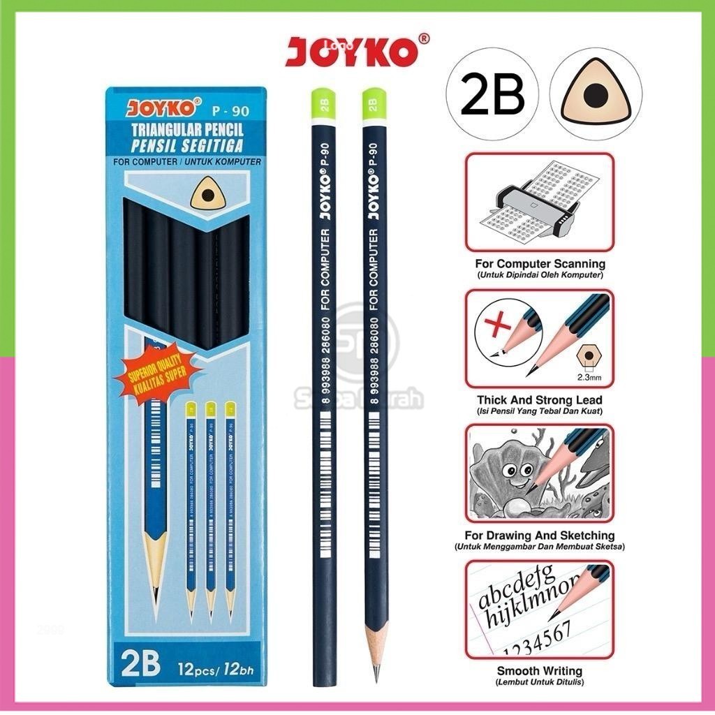 

Pencil Pensil Joyko P-90 2B 1 BOX 12 PCS