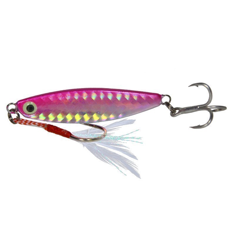 Set Umpan Pancing Laut Jarak Jauh Pelat Besi 7/10/15/20/25/30G Umpan Pancing Laut Trolling Perahu Pa