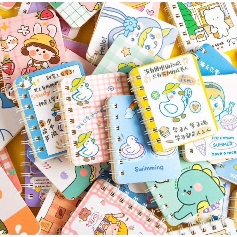 

COD BUKU CATATAN KECIL NOTEBOOK MOTIF RING / MINI BOOK ALAT TULIS PORTABLE / BUKU CATATAN KARTUN MEMO KECIL A7 80 LEMBAR / PORTABEL NOTEPAD / DIARY BOOK / CATATAN HARIAN KECIL MOTIF KARAKTER DINO BOBA GIRL DUCK LUCU PRODUK UNIK IMPORT READY STOCK