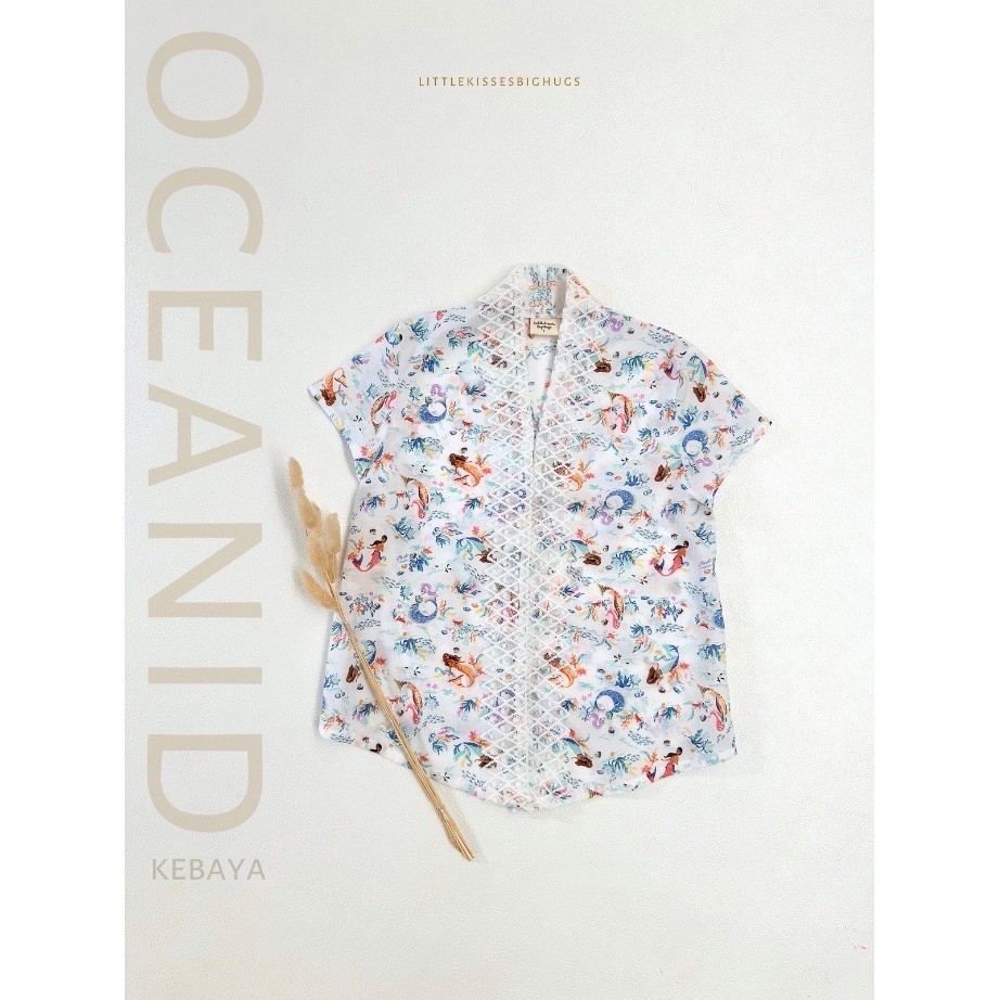 Littlekisses: Oceanid Kebaya (Atasan Encim Ibu, Remaja dan Anak 1-12 tahun)