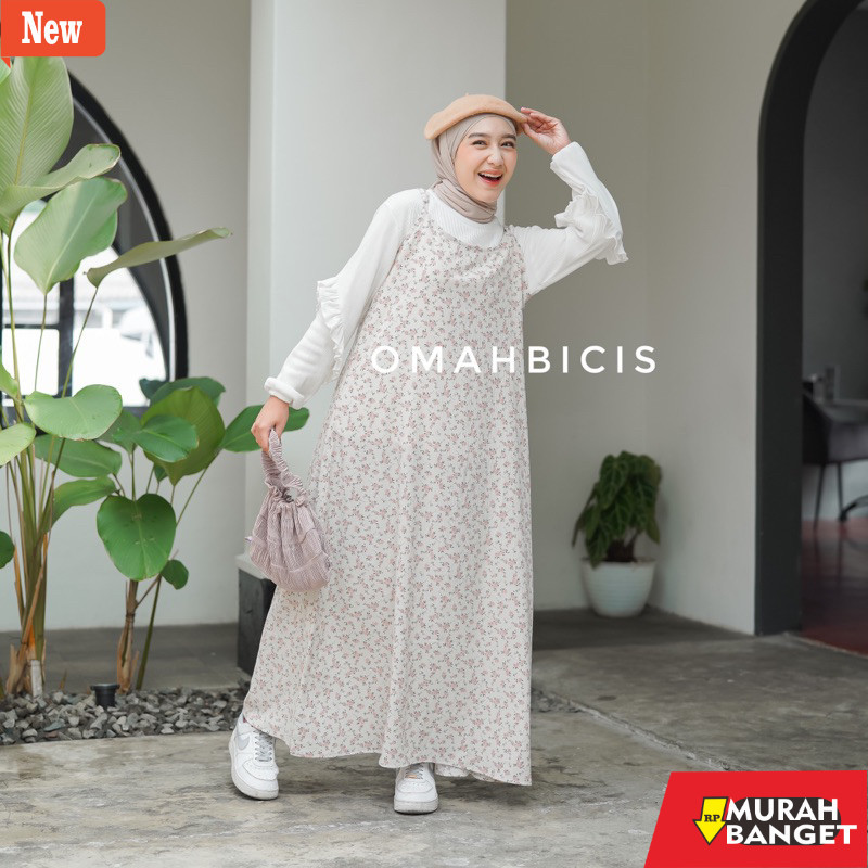 dress wanita kekinian JEJU KOREAN OVERALL-DRESS KOREA-OVERALL KOREA-Dress vintage