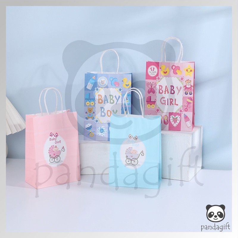 

Paper Bag Gift Cute / Paperbag Hadiah Tulisan Baby Boy Girl (15 x 8 x 21Cm) - GG0406