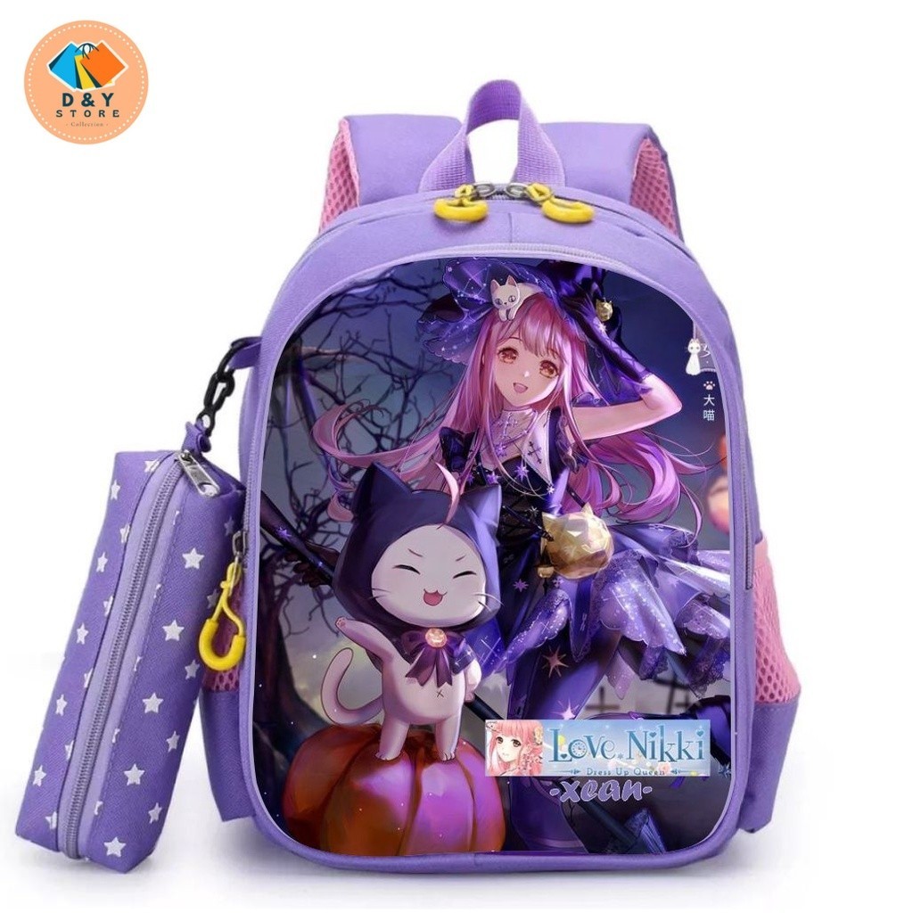 Tas Ransel Sekolah Anak Perempuan TK dan SD Karakter Game LOVE NIKKI Kualitas PREMIUM Bisa COD dan B