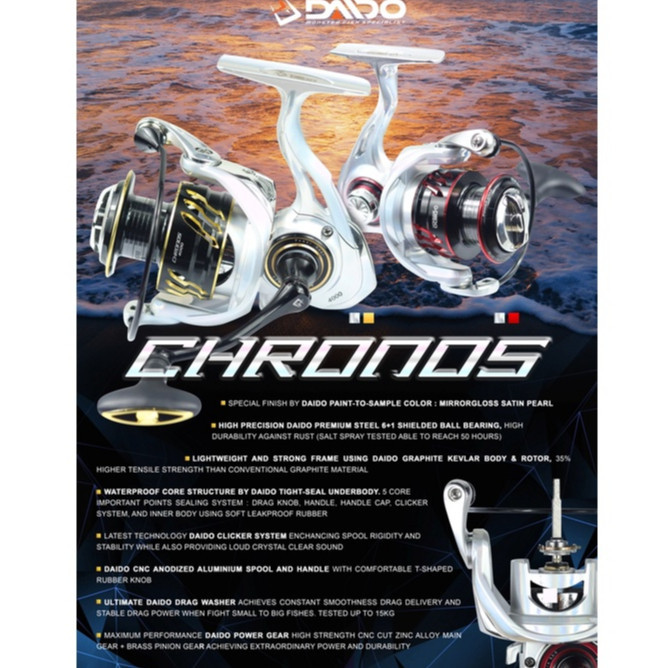 REEL DAIDO CHRONOS ALUMINIUM SPOOL AND HANDLE