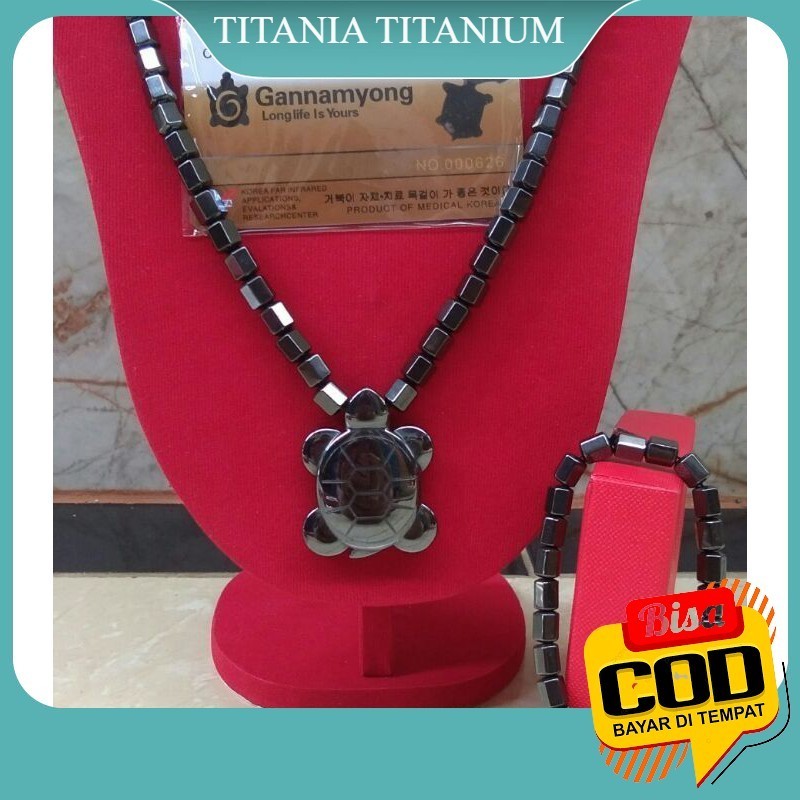 TITANIA [COD]. (Gratis  Gelang ) KALUNG KESEHATAN TERAPI GANNAMYONG BIO MAGNETIC ORIGINAL MOTIF KURA