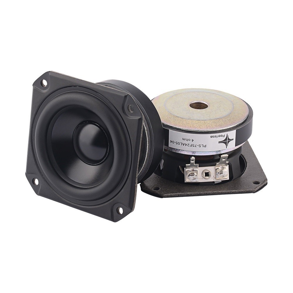 New 2Pcs 3 Inch Full Range Speaker Driver 4 Ohm 40W Bookshelf Speaker Loudapeaker Home Theater