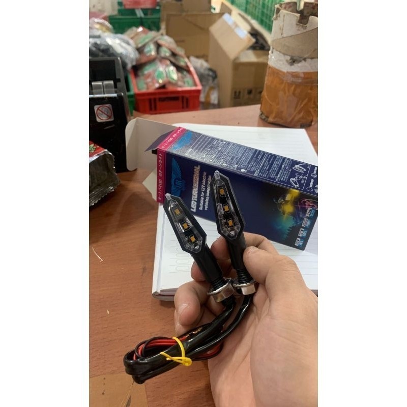 [ DELSER MOTOR ] LAMPU SEIN MINI LED 2 SISI SEIN MOTOR UNIVERSAL LAMPU SEN LED KECIL MOGE PENDEK MOT