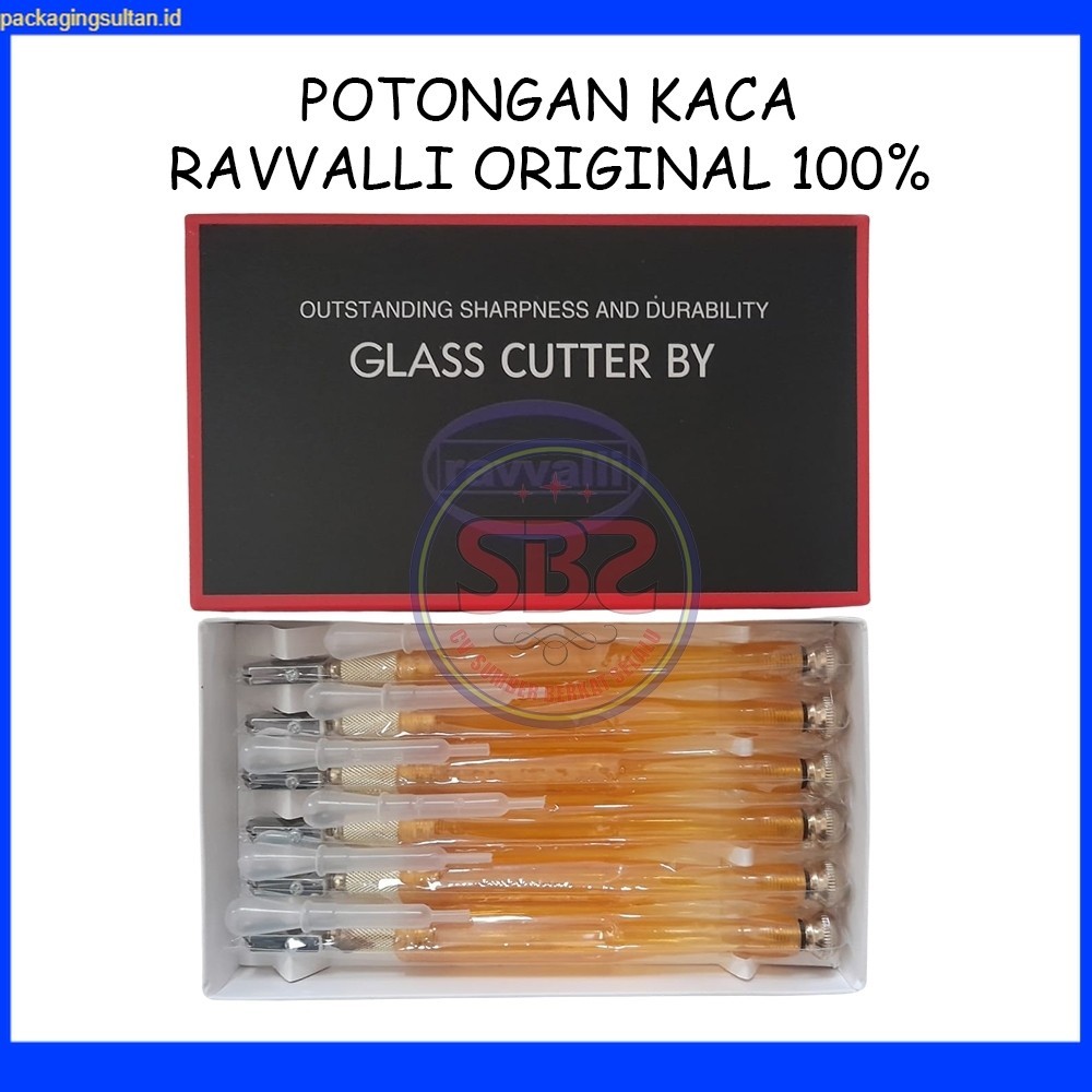 RAVVALLI Pemotong Kaca Ravvalli Original Asli Alat Pemotong Kaca Original Murah Glass Cutter Pisau K