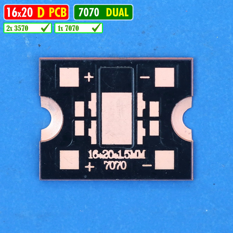 PCB D 7070 16mm Tembaga Dual MCP 3570 XHP70 BiLED Projie Dakar RTD AES