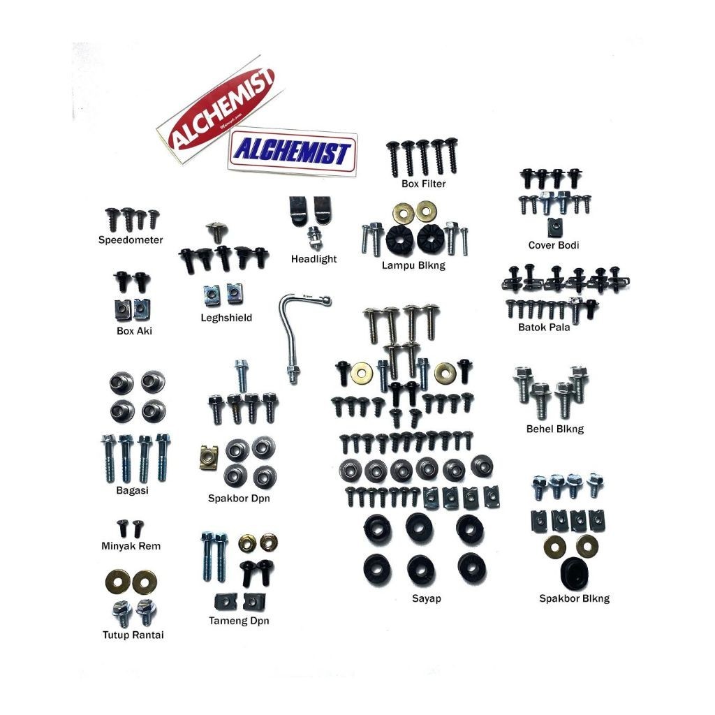 COD Baut Supra X 125 PGM FI Full Set / Baud Honda Supra X 125 PGM FI Full set Full Body / Baut Baud 