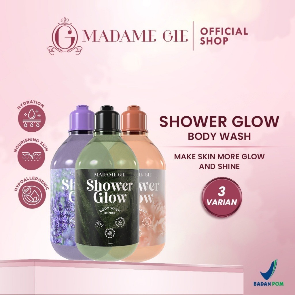 Madame Gie Shower Glow - Body Wash Hypoallergenic Sabun Mandi Madam MadameGie