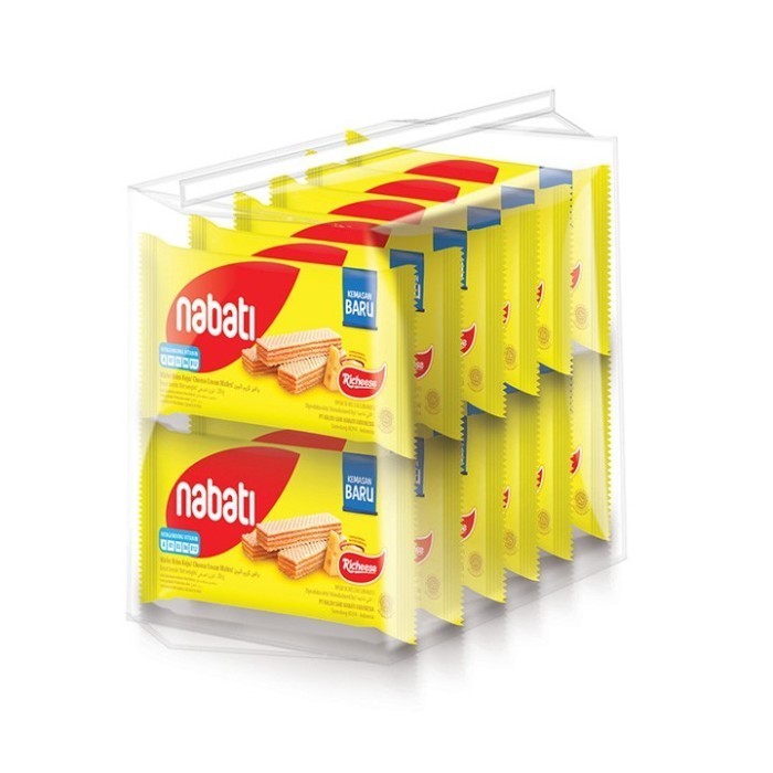 

Richeese Nabati Wafer Keju 16g Isi 10pcs Cemilan Murah dan Enak