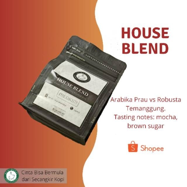 

House Blend Kopi Temanggung Kopi Susu Espresso Kemasan 100gram dan 200gram