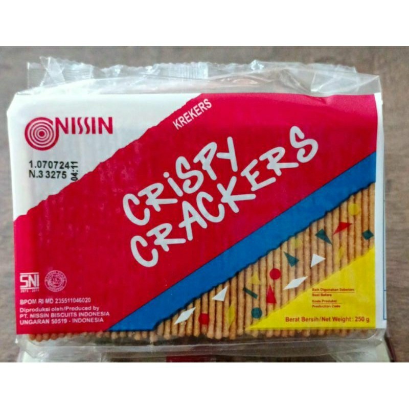 

NISSIN CRISPY CRACKERS 250 g BISKUIT ENAK MURAH