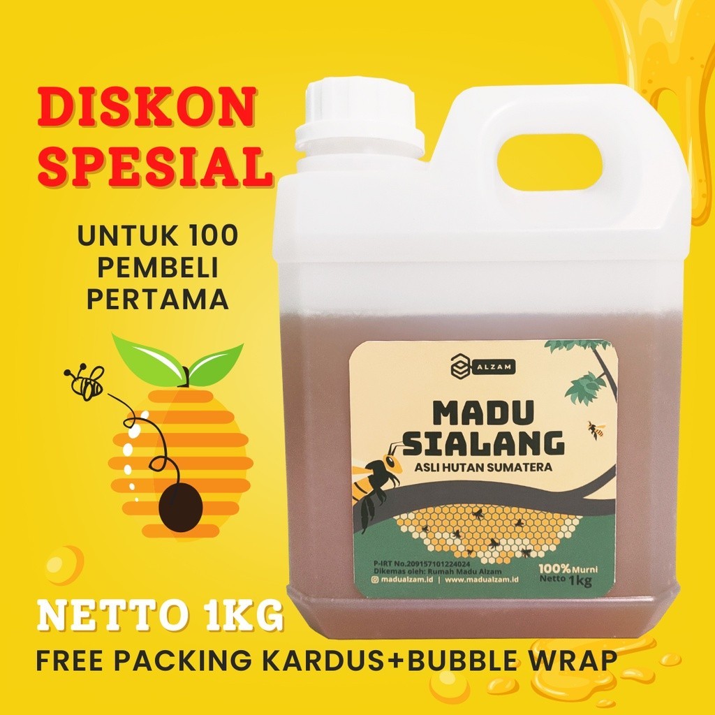 

Cv. Madu Akasia Madu Asli Murni 1kg | Madu Hutan Sialang Sumatera Nektar Multiflora