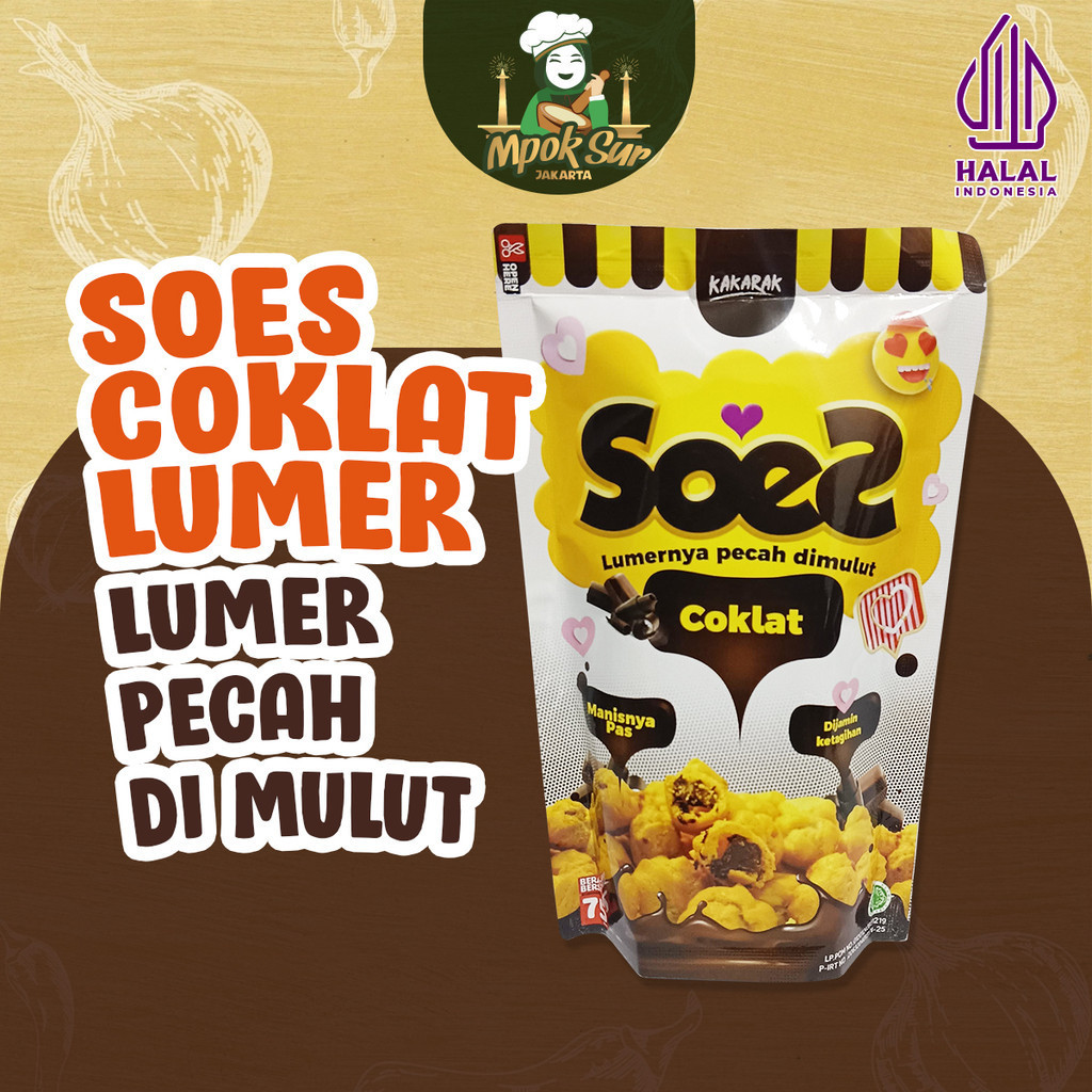 

Mpok Sur - Soes Coklat Lumer Kue Sus Kering Cokelat 75 gr