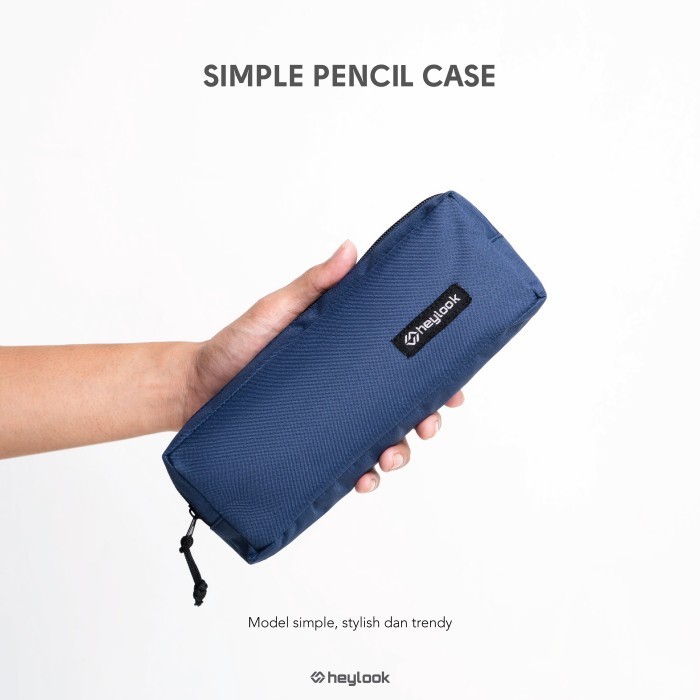 

NEW! BEST SELLER TEMPAT PENSIL KOSTAK PENCIL CASE KOTAK PENSIL PULPEN ATK SEKOLAH - Navy