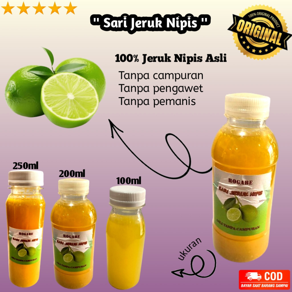 

Perasan Jeruk Nipis 100% Murni / Sari Jeruk Nipis / Original / Nusantara Official