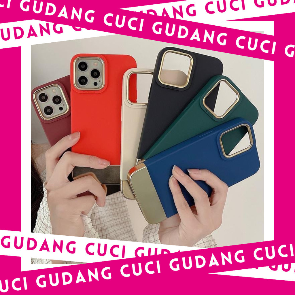 [CUCI GUDANG] Gold Matte case iphone 12 13 14 pro max (3)