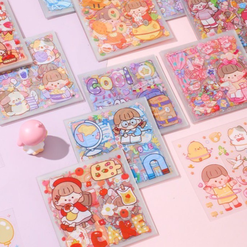 

STIKER KARTUN KAWAII CUTE HARGA PER 1 LEMBAR / STIKER DEKORASI TUMBLR, JURNAL DLL ANTI AIR