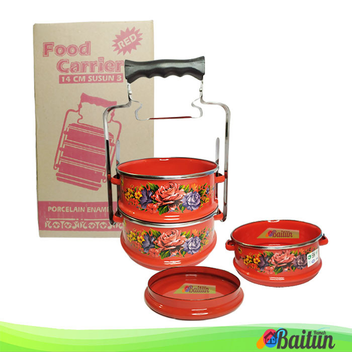 Baitun Rantang Susun Maspion [Diameter 14] / Food Carrier Panda Maspion Berwarna / Wadah Bekal Makan