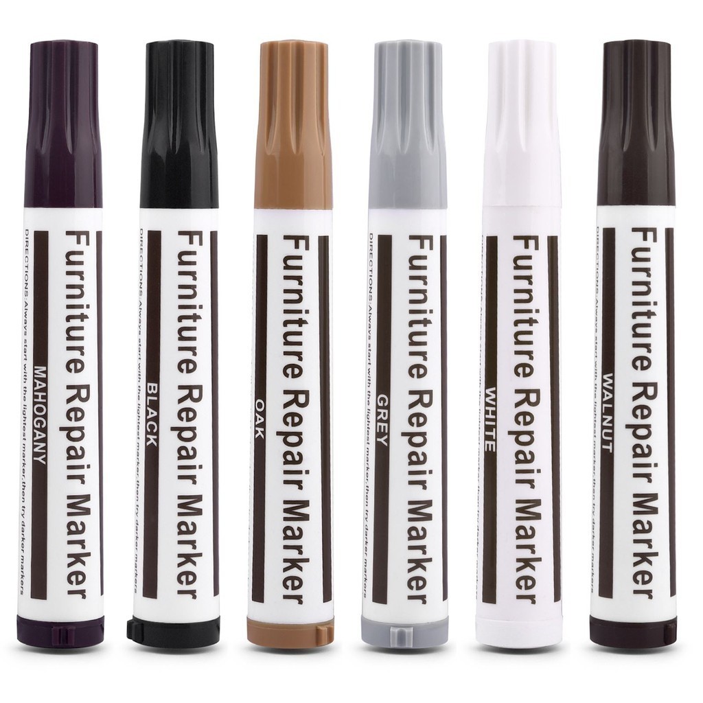 

Wooden Furniture Repair Pen Touch Up Markers & Filler Sticks Wood Scratch Restoration Kit Patch Paint Pen Wood Composite Repair