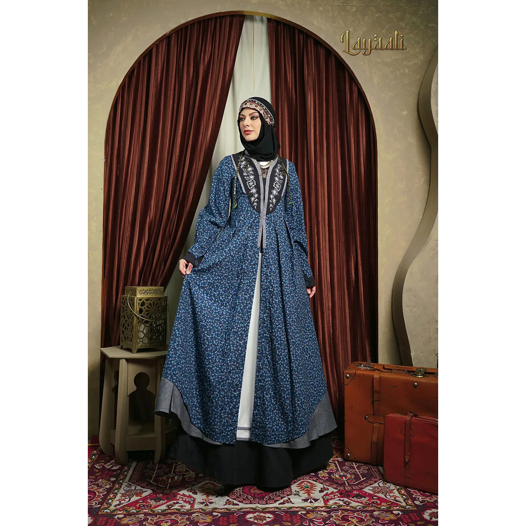 TUNEECA Gamis Azurra / Dress muslimah kekinian mewah