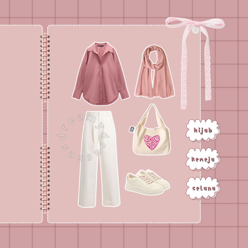 BISA COD PAKET MURAH SET 170 - (Hijab, Pashmina, Celana) OOTD wanita kekinian remaja OOTD cewek keki
