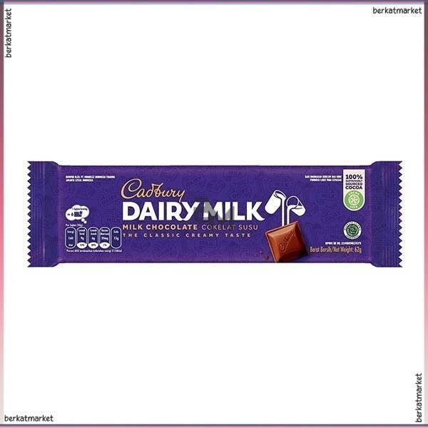 

CADBURY DAIRY MILK 62 GR COKELAT