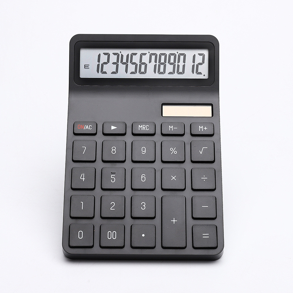 

Solar Calculator with Dual Power Supply, 12 Digits, Electronic Calculator, Home, Office, School, Financial, accounting Tools