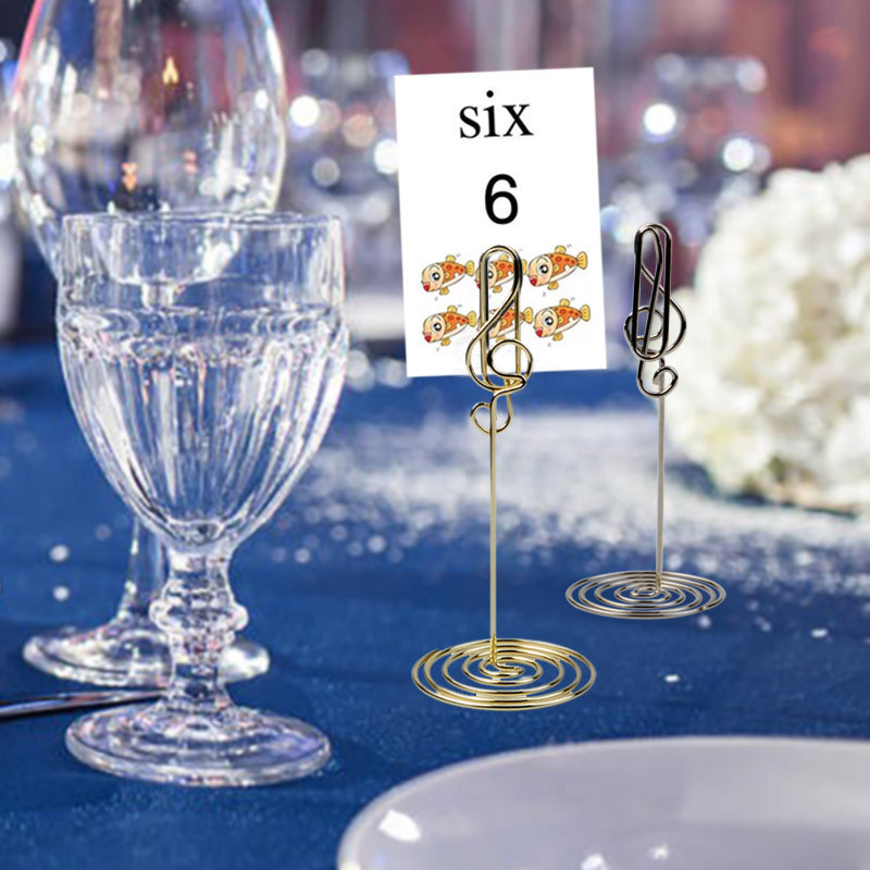 

5pcs Tiang Nomor Meja/Stainless Steel Table Number Stand /Number Name Card /Foto Price Tag Stand/Photo Stand Note Clip