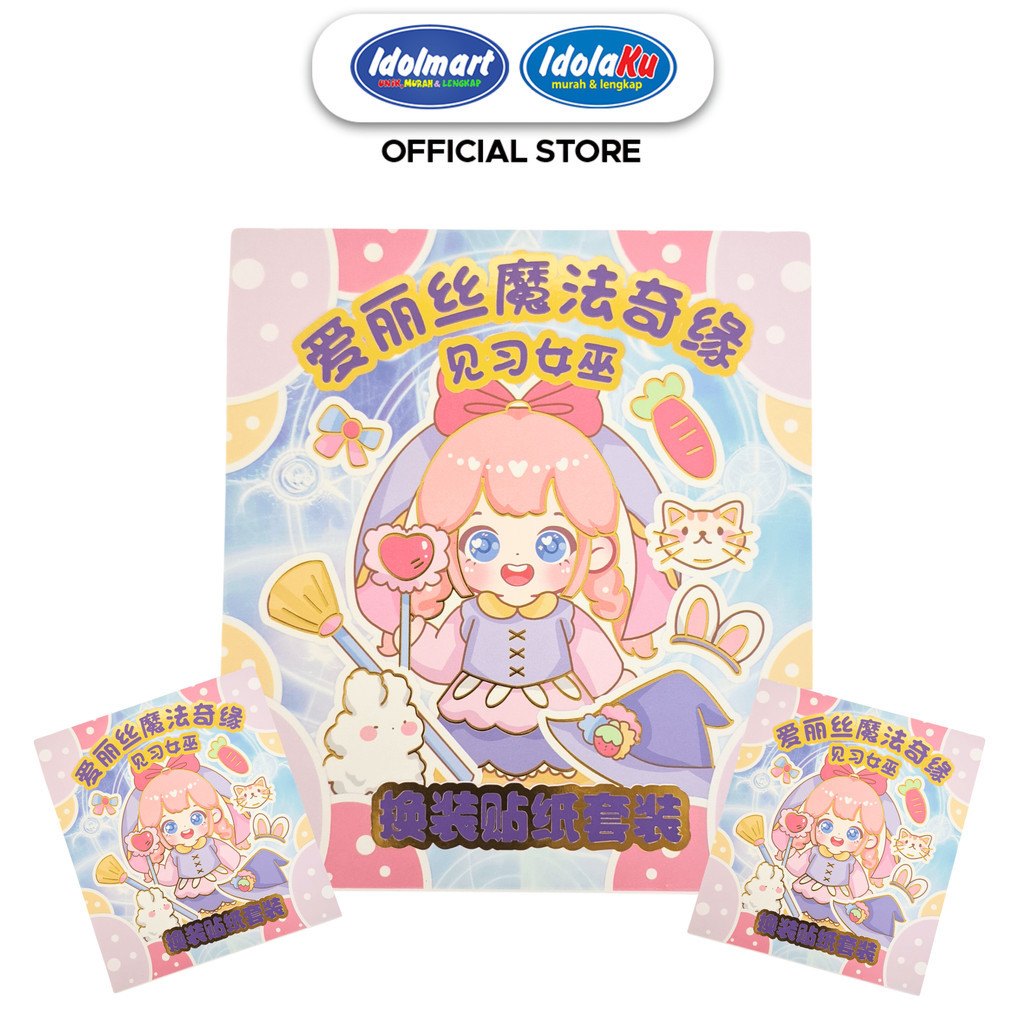 

IDOLMART Mainan Edukasi Anak Buku Stiker Baju Change Dress DIY Bandung