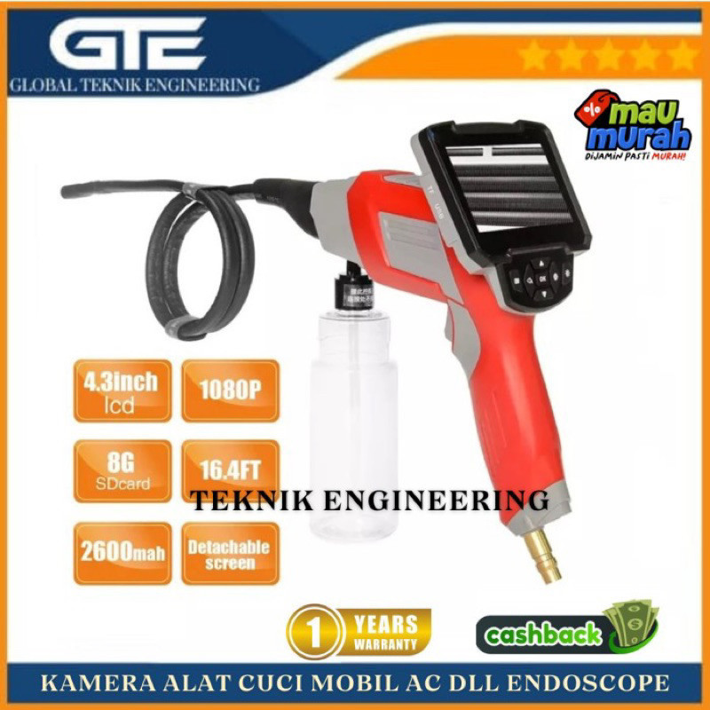 Kamera Alat cuci mobil AC dll endoscope boroscope camera spray clean