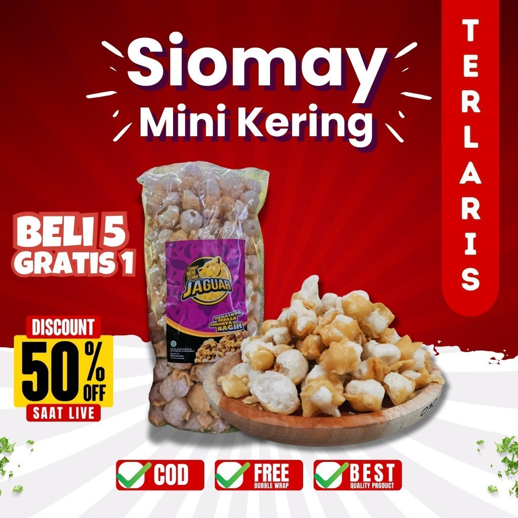 

SIOMAY MINI KERING 1 KG BAHAN PELENGKAP BOCI, SEBLAK DAN CUANKI/SIOMAY MINI ISIAN BASO ACI