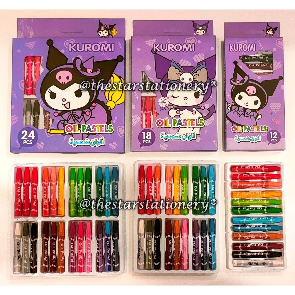 

(1 Set) Crayon Sanrio Murah / Crayon Sanrio Kemasan Kertas / Gabungan Crayon GXIMP 3012 3018 3024