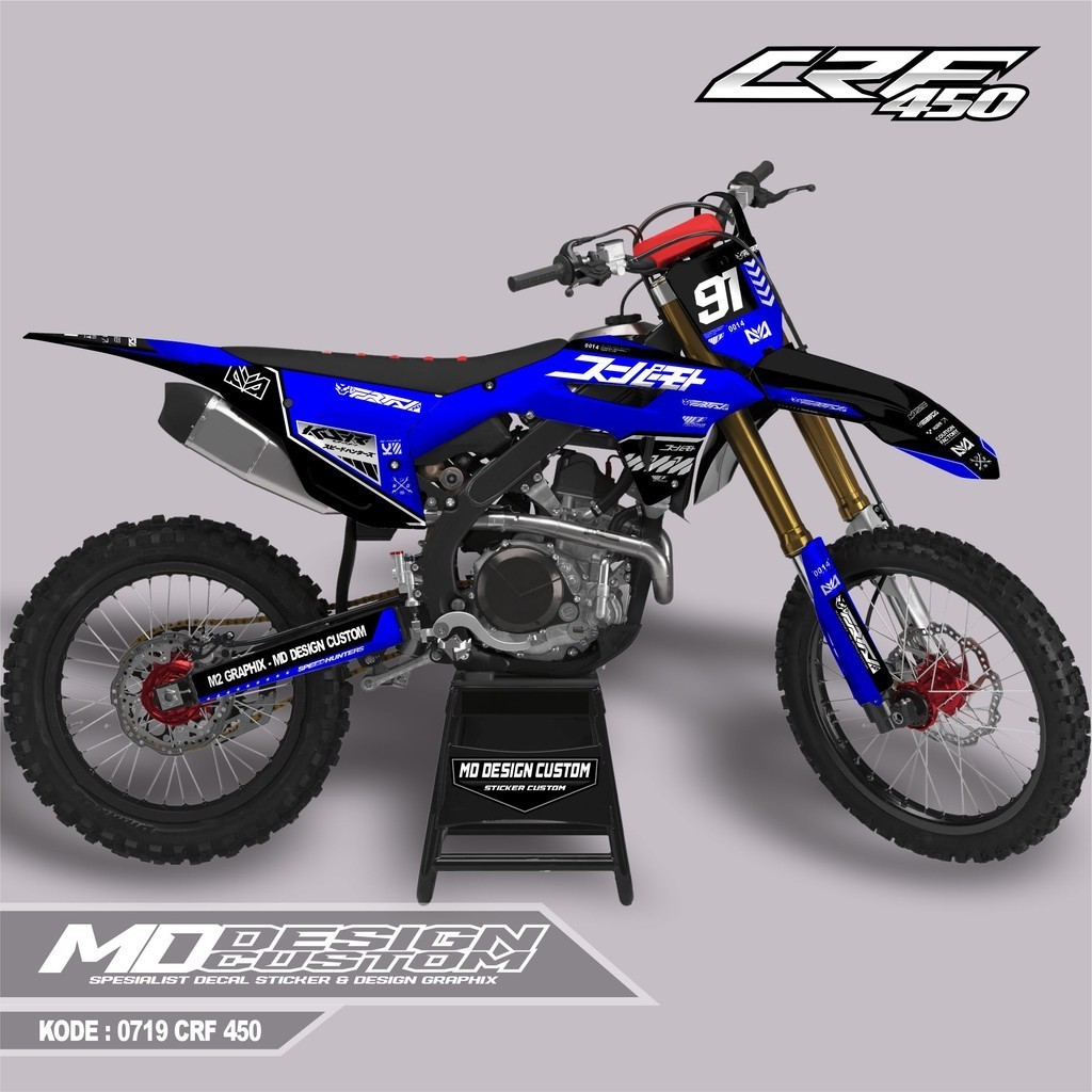 0719 (COD) Sticker Decal CRF 450 FullBody Bebas Request Terbaru - Sticker Premium CRF Terbaru - Stic