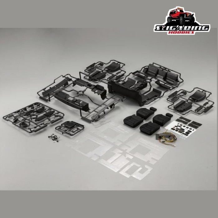 OG99 KILLERBODY COCKPIT INTERIOR SET FOR TOYOTA LC70 HARD BODY RC 1/10