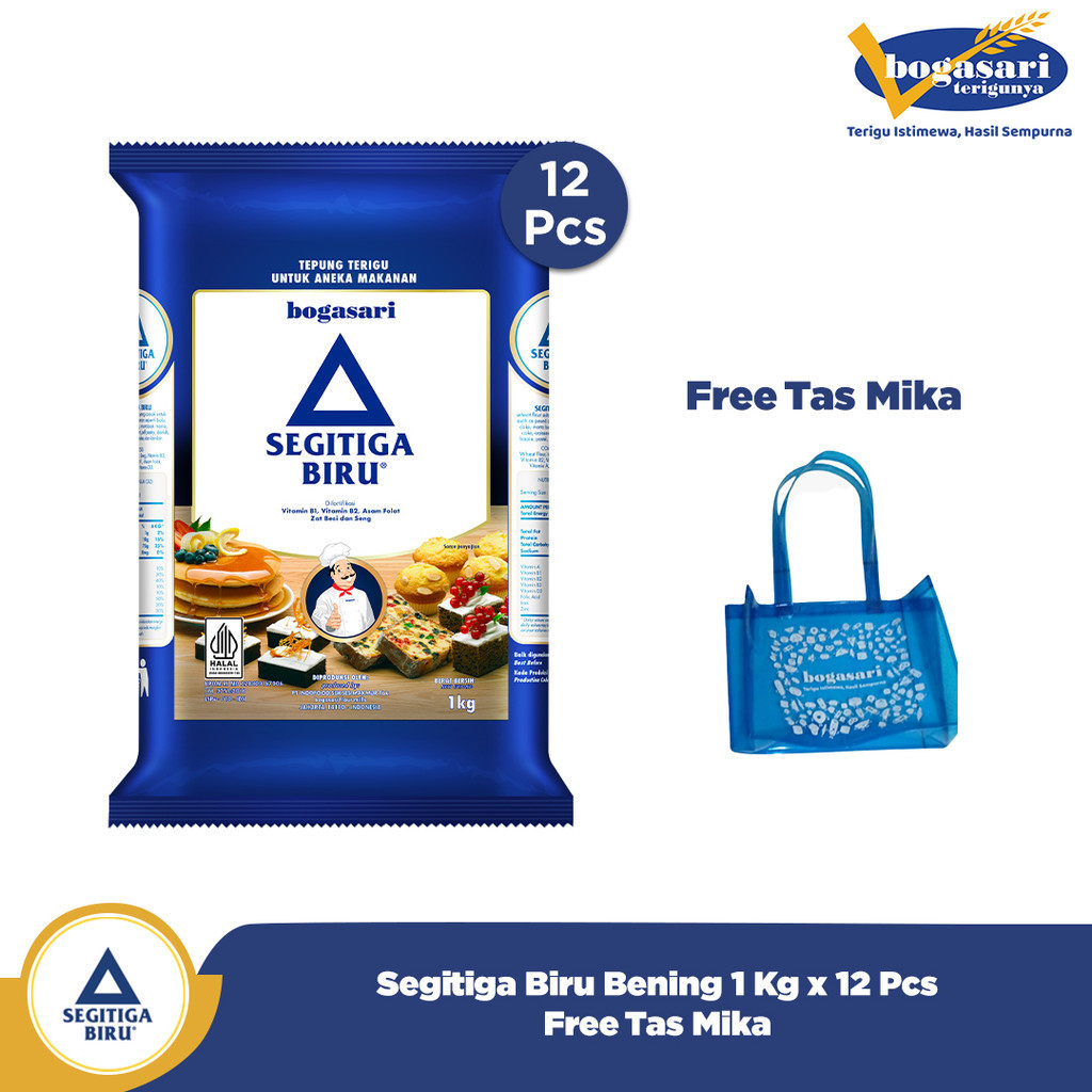 

Segitiga Biru Premium 1Kg x 12 pcs gratis Tas Mika Biru