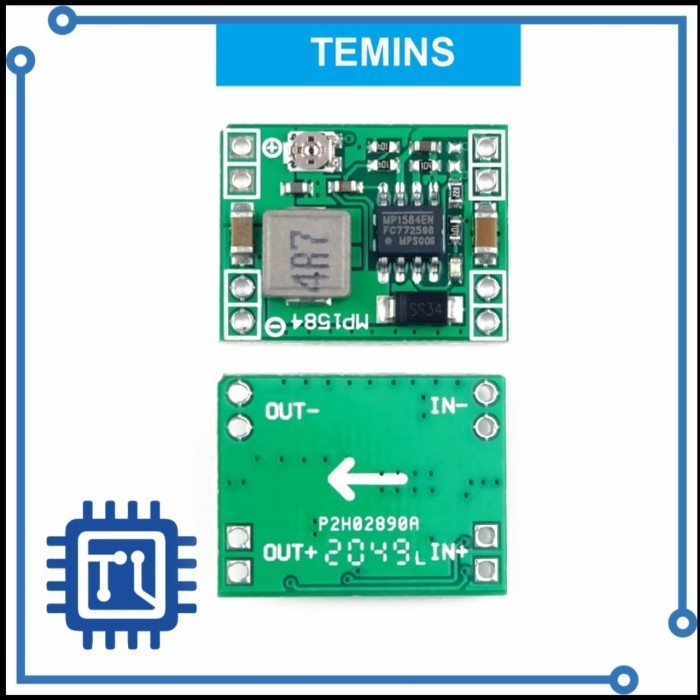 Mini Step Down 3A MP1584 Adjustable Stepdown 4.5V-28V to 0.8V-20V DC - Fix 5V