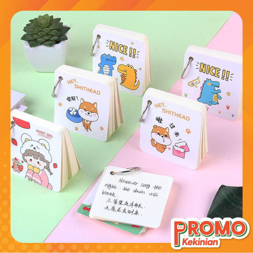 

Promo Kekinian - S6339 Notepad Ring Kartun / Memo Karakter Lucu