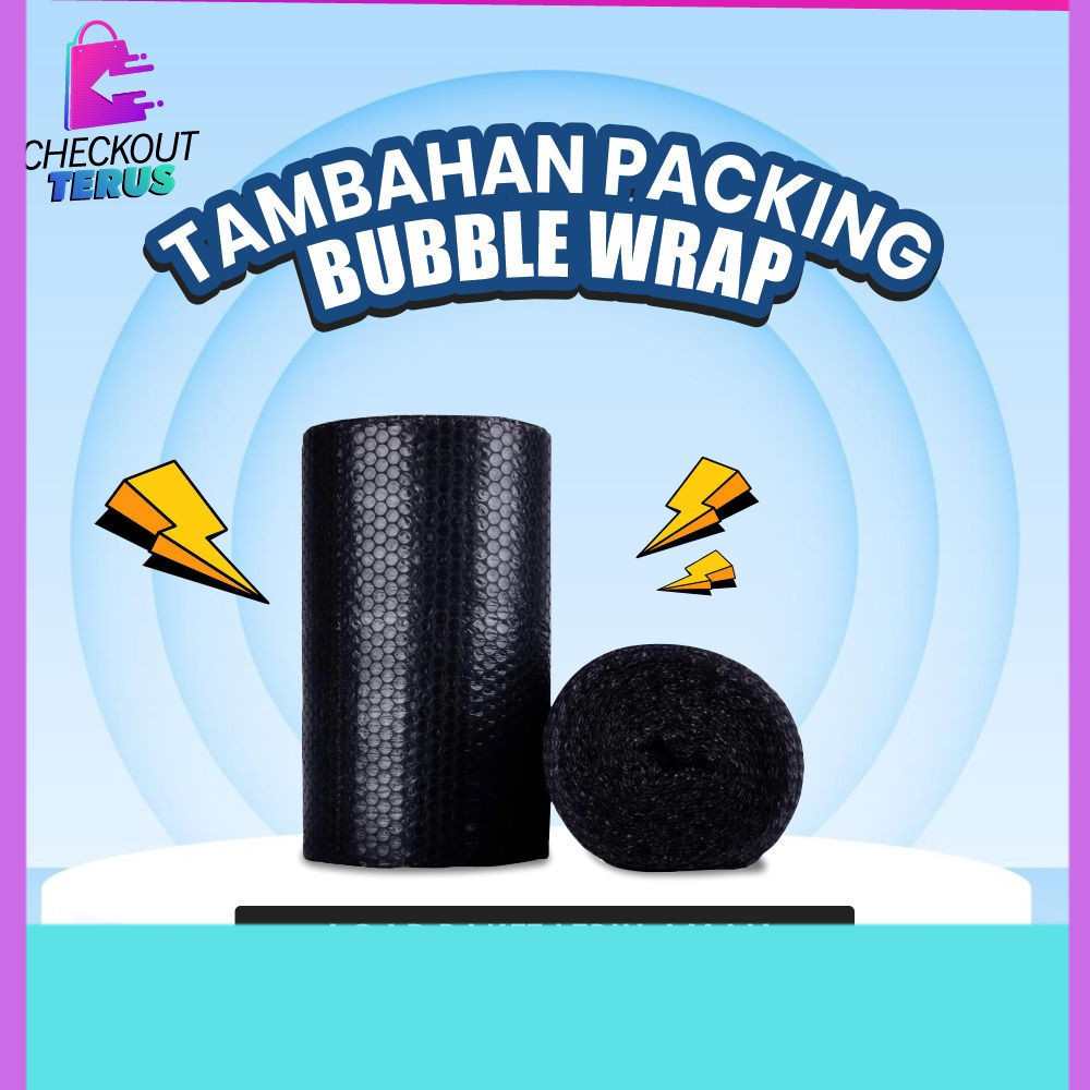 

Tambahan packing Bubble Wrap agar paket lebih aman dan safety