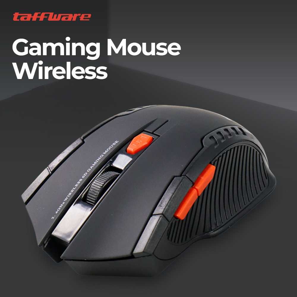 Mouse Gaming Mouse Wireless 6D 2.4GHz 1600 DPI - W4 mos mouse tanpa kabel