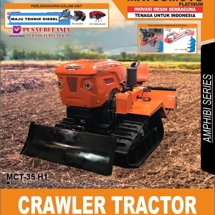 Traktor Amfibi / Crawler Tractor MATSUMOTO MCT 35 H1 tanpa Bucket Excavator