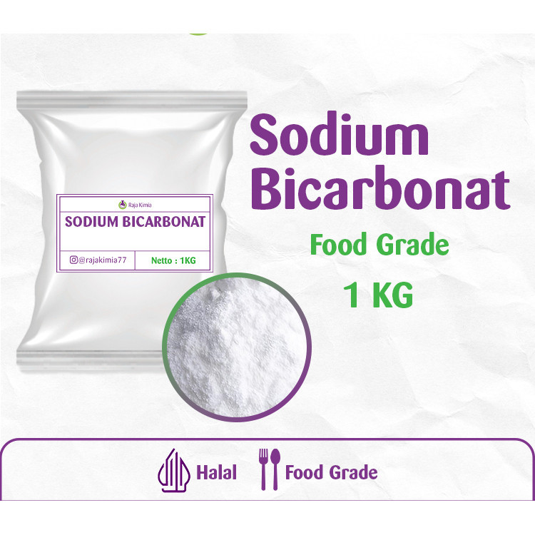 

SODIUM BICARBONAT/NATRIUM BICARBONAT/BAKING SODA/ SODA KUE - HALAL - FOOD GRADE - 1 KG EX. NOVABAY