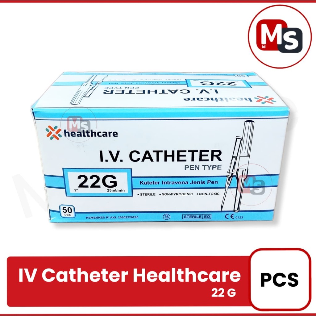 HEALTHCARE IV CATHETER PEN 22 G ABOCATH JARUM INFUS / SATUAN M5