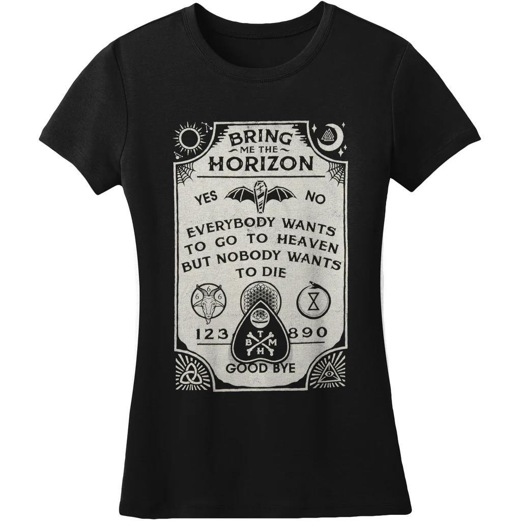 Baju Kaos BRING ME THE HORIZON Ouija Board Junior Baby Doll Junior Top