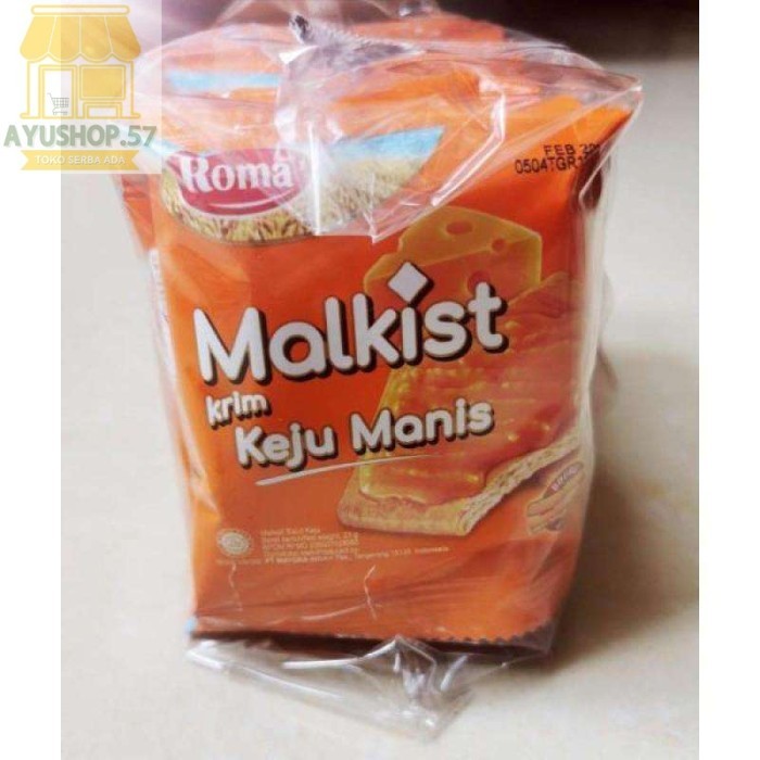 

Roma Malkist Keju Manis [23gr/10pcs/renceng] - AYUSHOP57